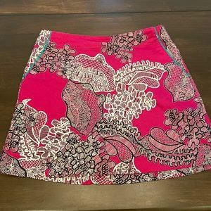 Lady Hagan size 4 golf skort pink pattern